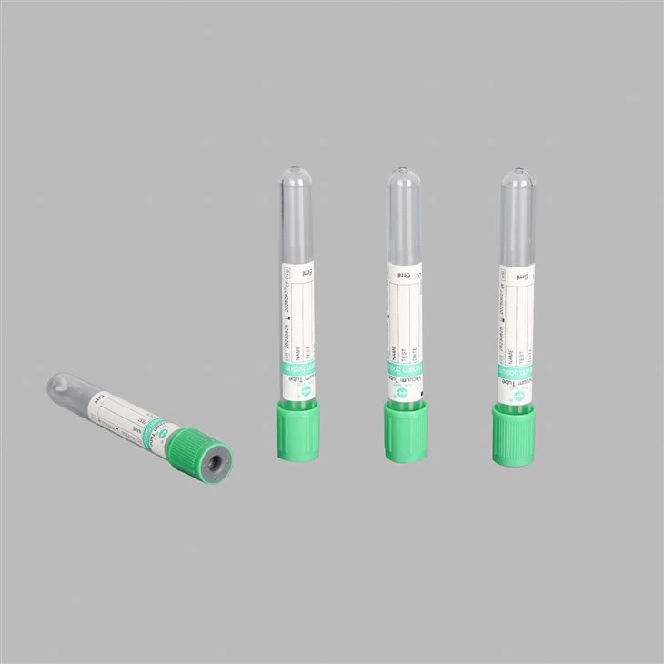 Vacuum heparin Tube with green cap